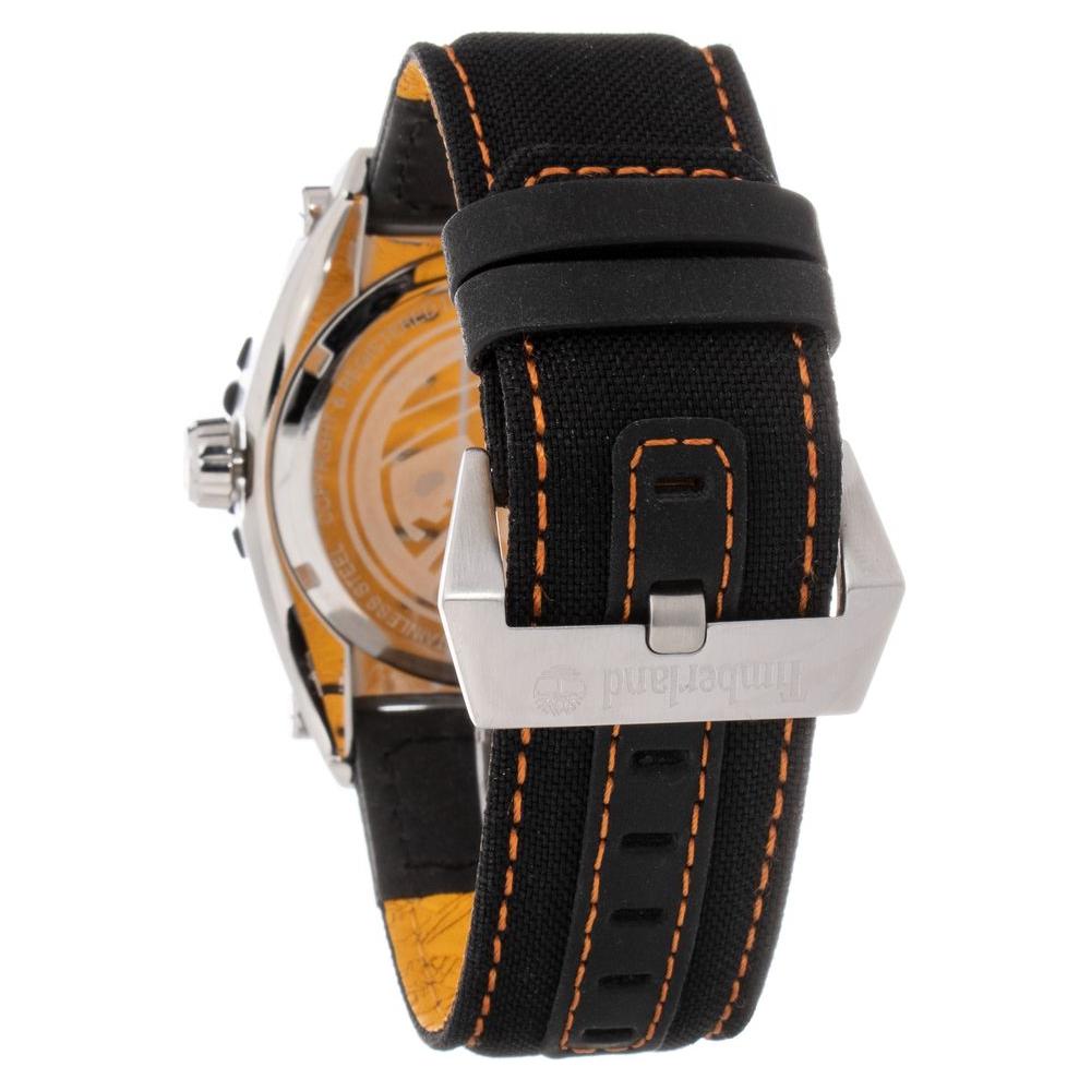 Timberland Black Leather Watch Timberland Dark Slate Gray