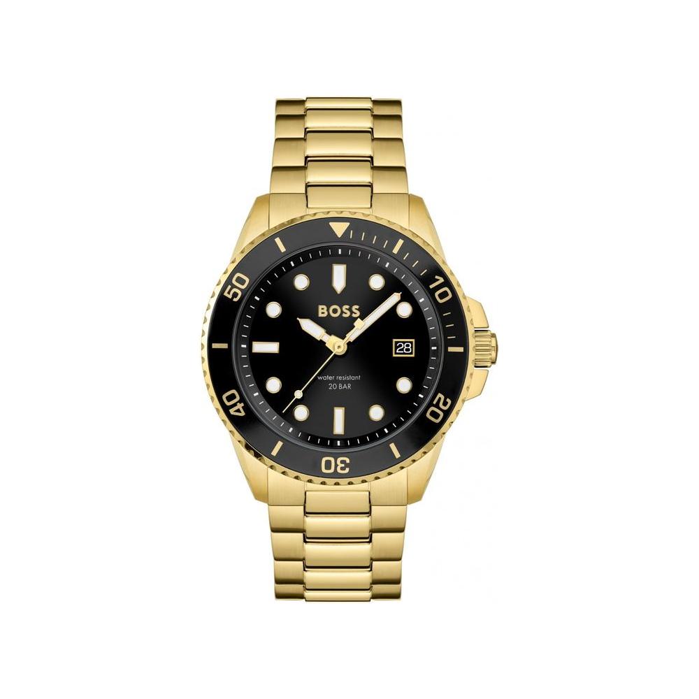 Hugo Boss Gold Stainless Steel Watch Hugo Boss Dark Slate Gray