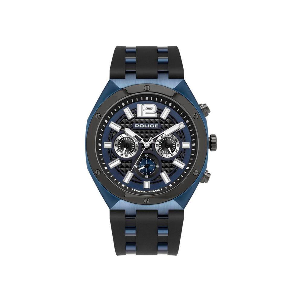 Police Blue Silicone Watch Police Dark Slate Gray