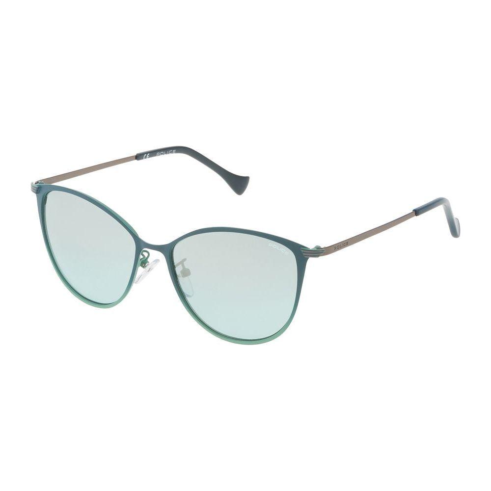Police Green Metal Sunglasses Police Light Gray