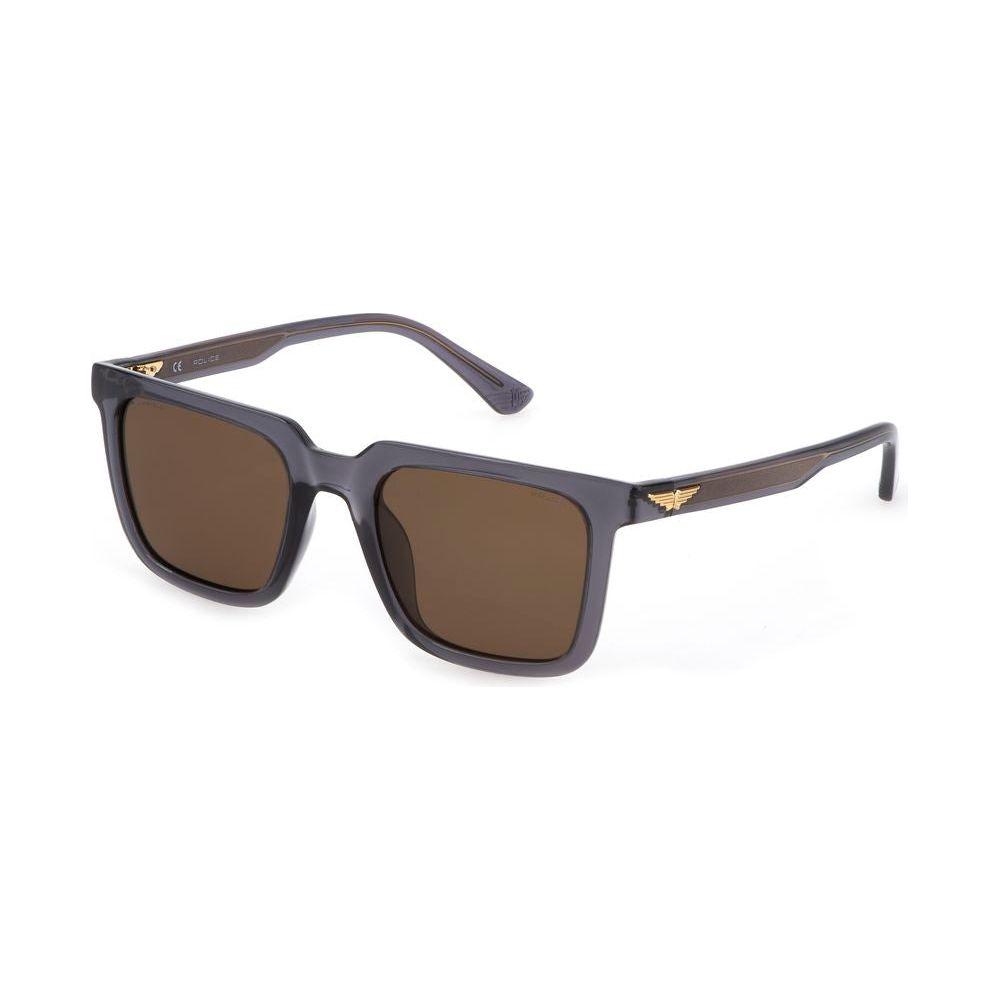 Police Gray Injected Sunglasses Police Dim Gray