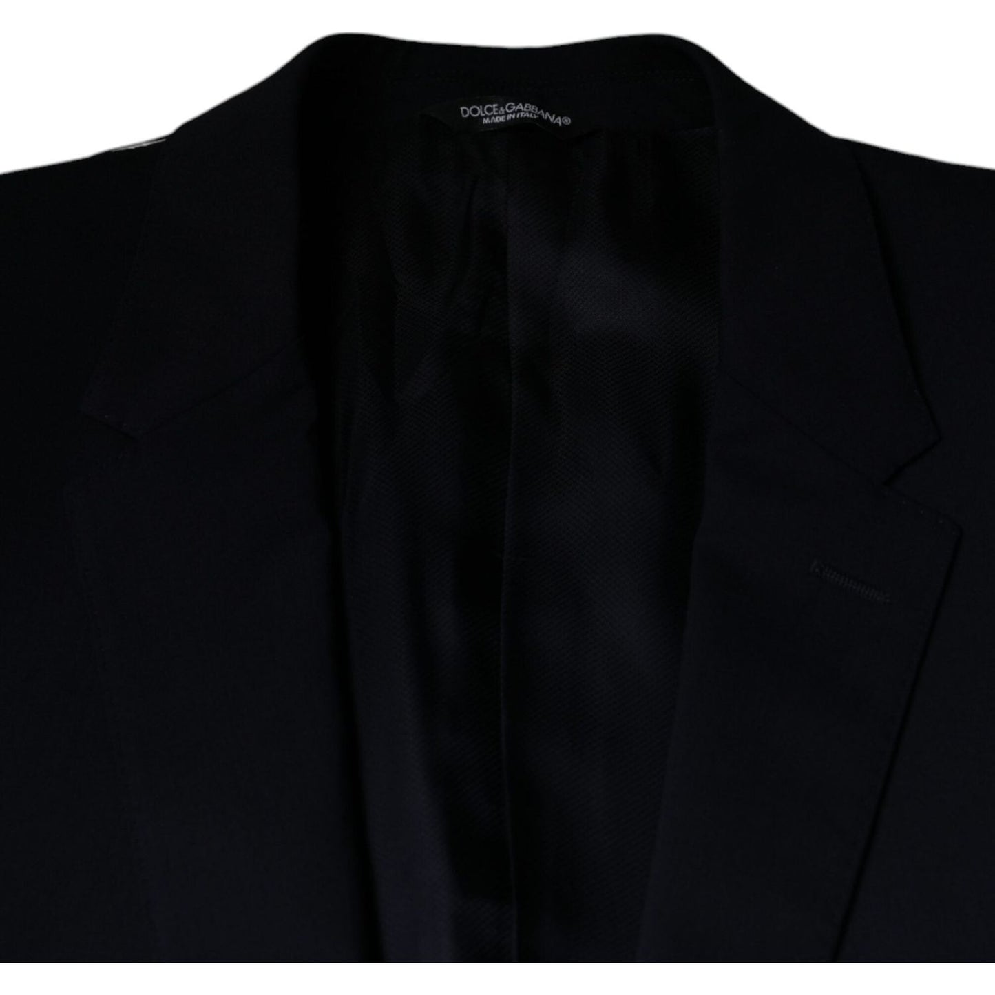 Dolce & Gabbana Dark Blue Formal Tuxedo 2 Piece Suit Dolce & Gabbana Black