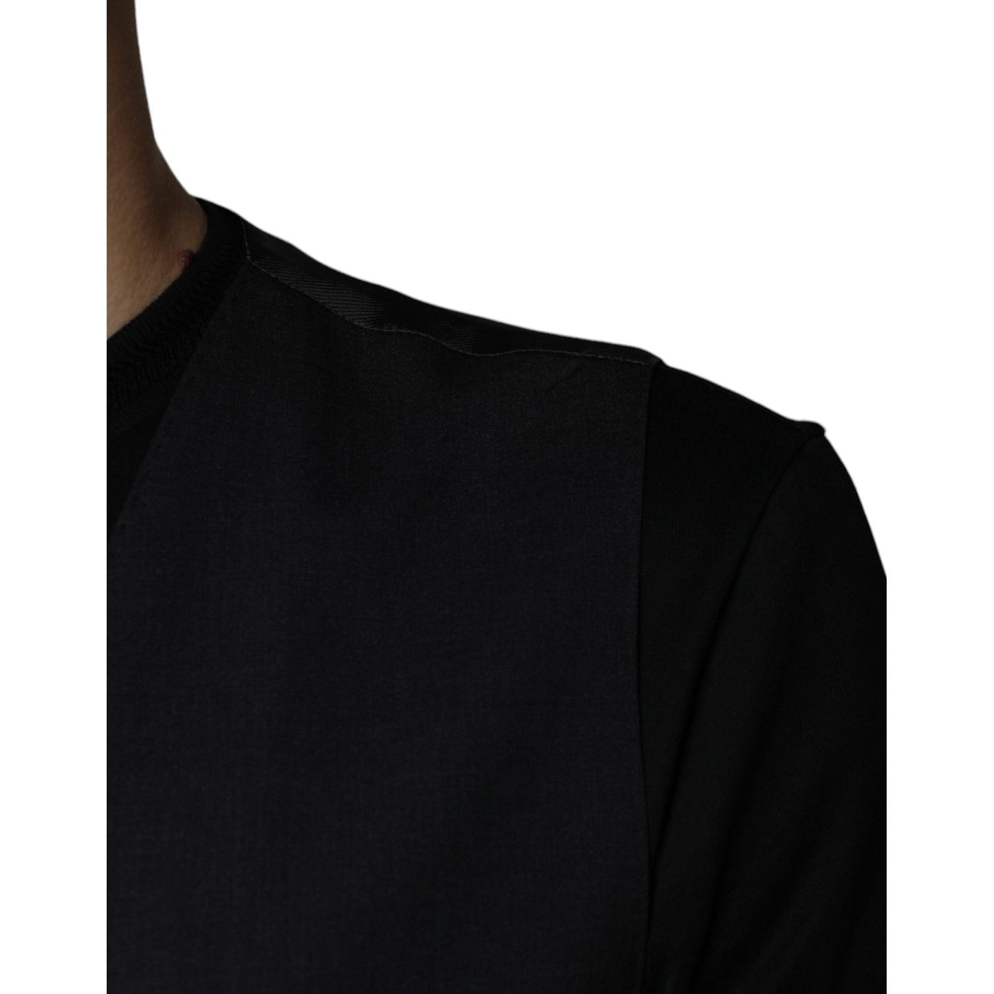 Dolce & Gabbana Black Wool Waistcoat Dress Formal Vest Dolce & Gabbana Black