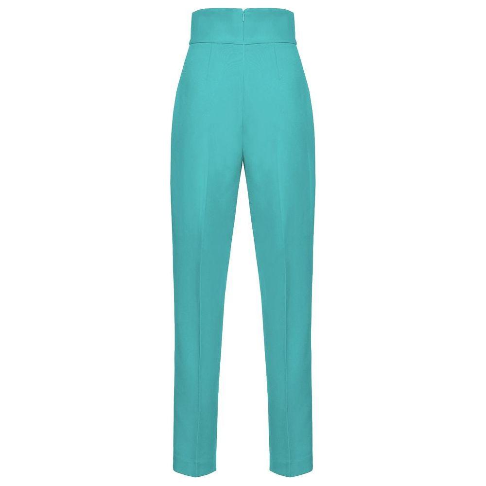 PINKO Green Polyester Jeans & Pant PINKO Cadet Blue