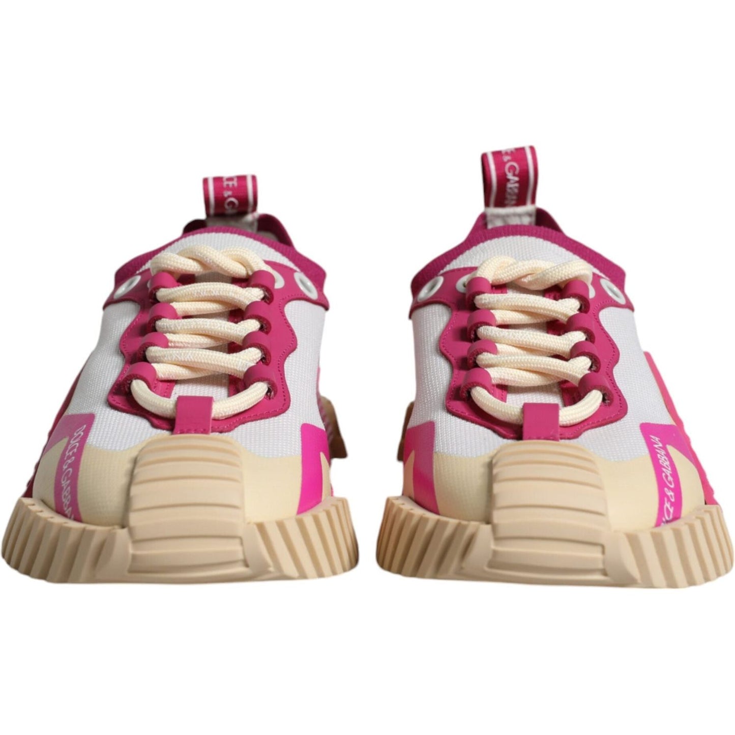 Dolce & Gabbana Multicolor NS1 Lace Up Low Top Sneaker Shoes Dolce & Gabbana Gray