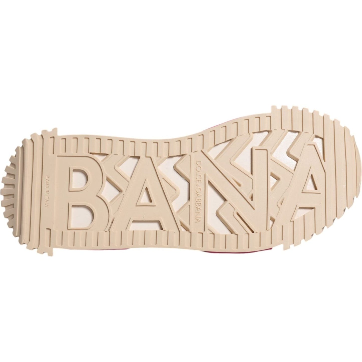 Dolce & Gabbana Multicolor NS1 Lace Up Low Top Sneaker Shoes Dolce & Gabbana Wheat
