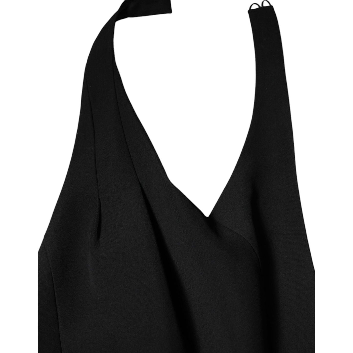 Emporio Armani Black Sleeveless Halter Sheath Long Gown Dress Emporio Armani Black