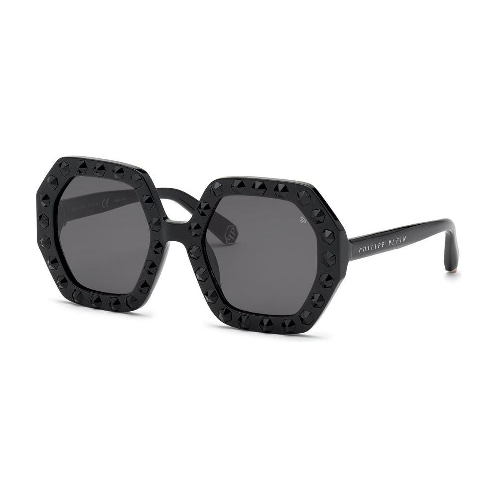 Philipp Plein Black Acetate Sunglasses Philipp Plein Dark Slate Gray