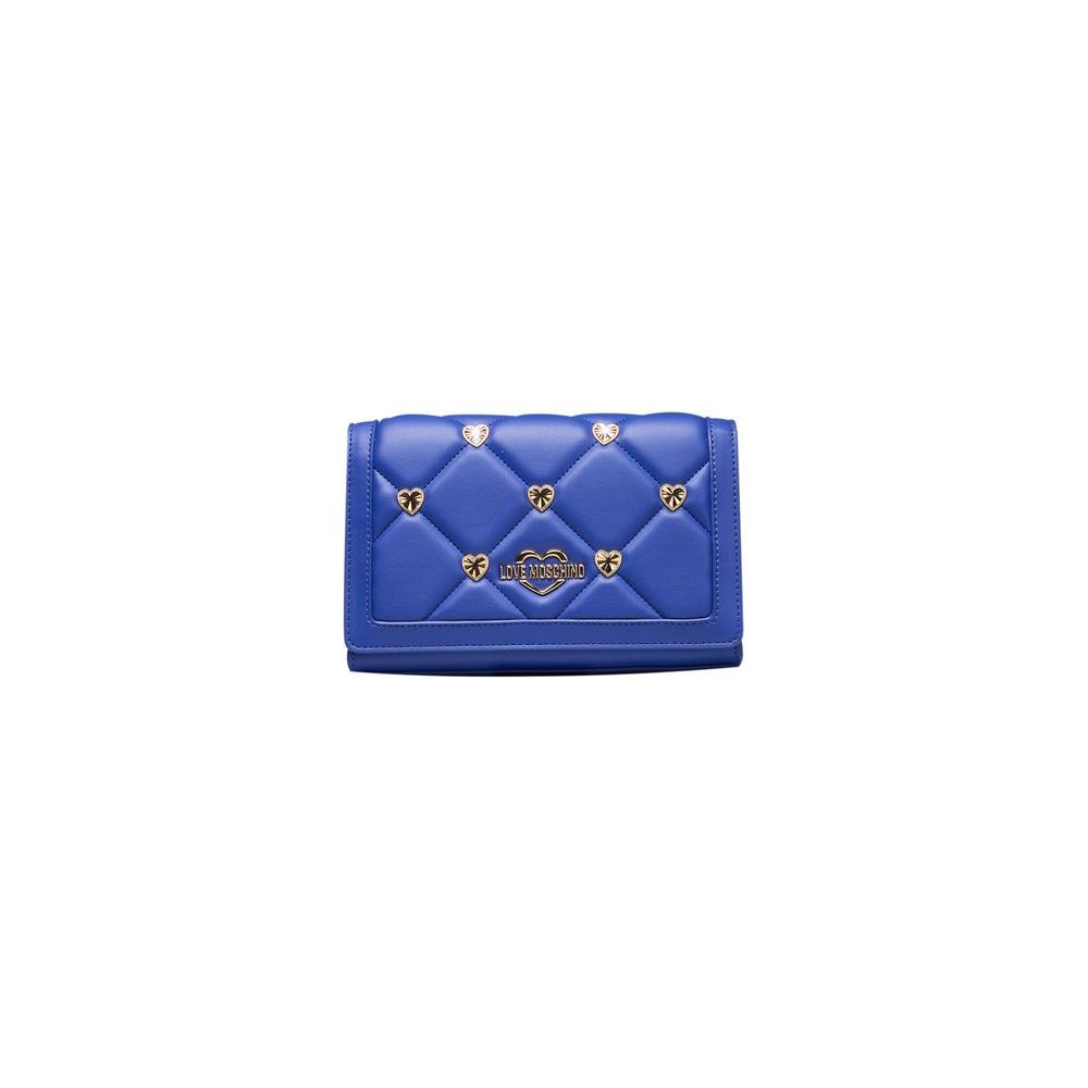 Love Moschino Blue Polyethylene Women Crossbody Bag Love Moschino Dark Slate Blue