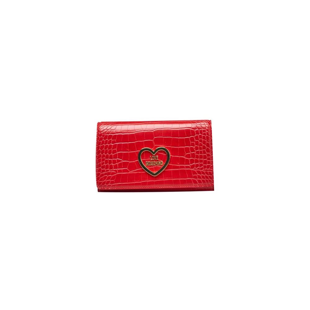 Love Moschino Red Polyethylene Women Crossbody Bag Love Moschino Firebrick