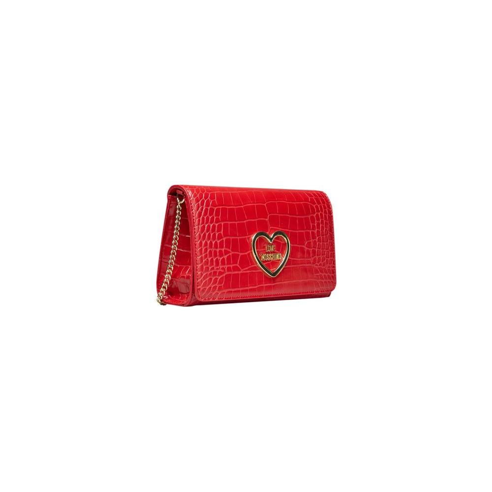 Love Moschino Red Polyethylene Women Crossbody Bag Love Moschino Firebrick