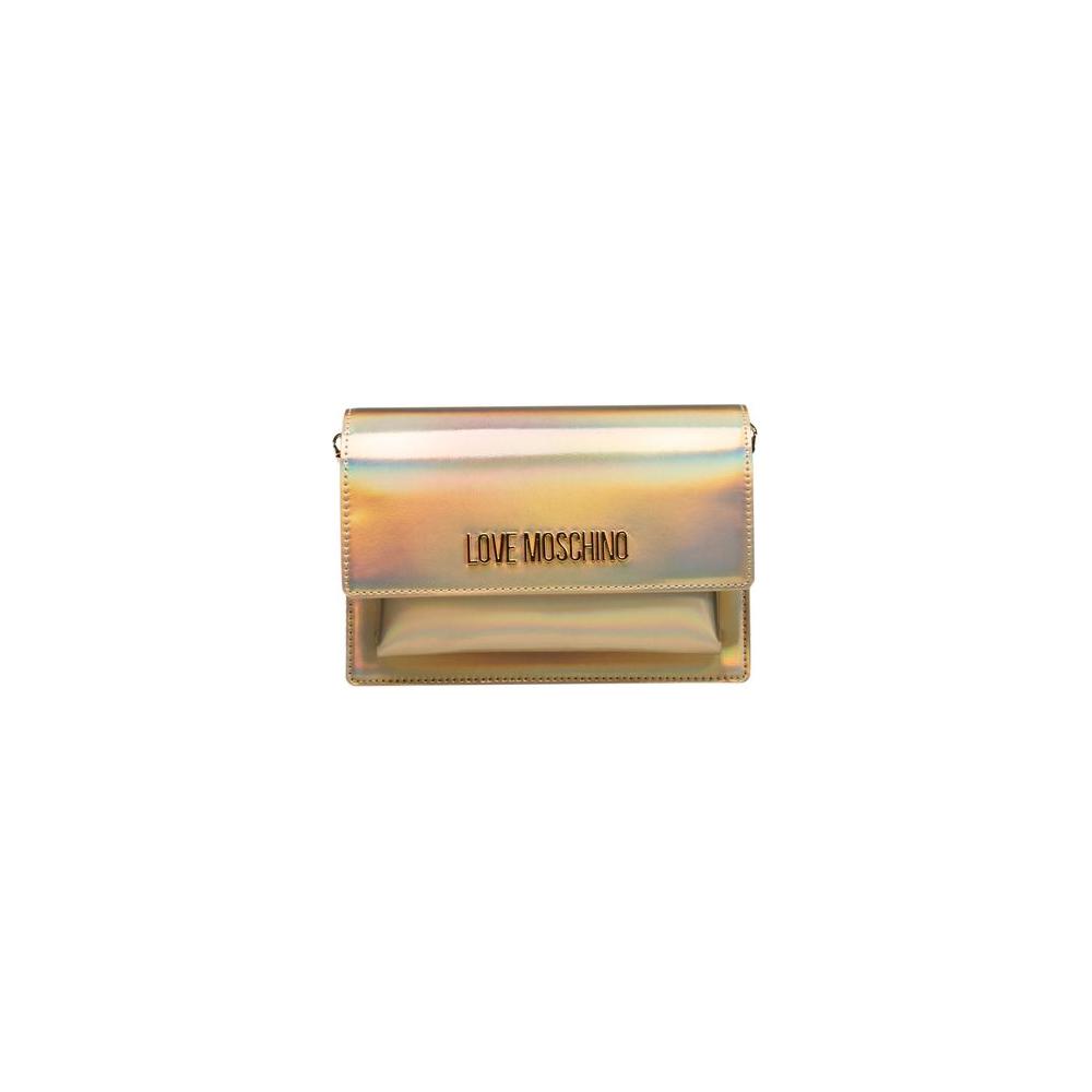 Love Moschino Gold Polyethylene Women Crossbody Bag Love Moschino Dark Khaki