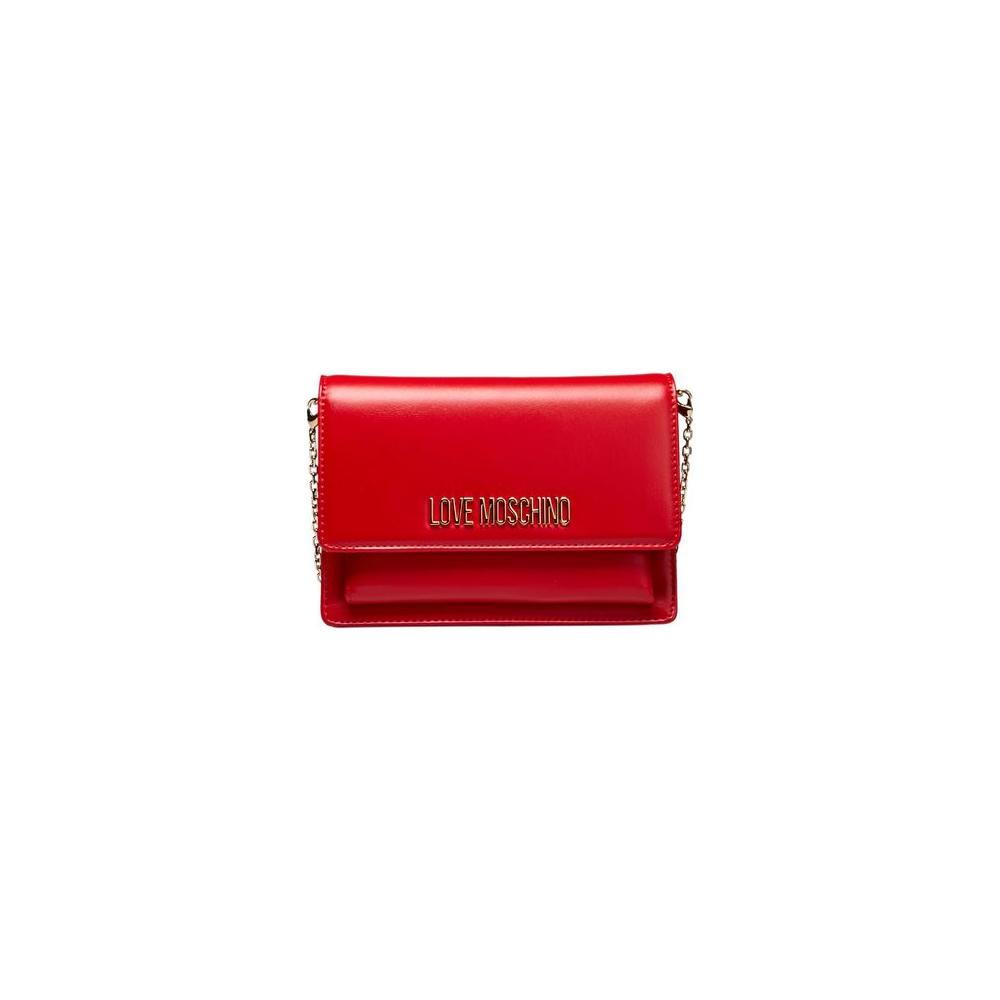 Love Moschino Red Polyethylene Women Crossbody Bag Love Moschino Firebrick