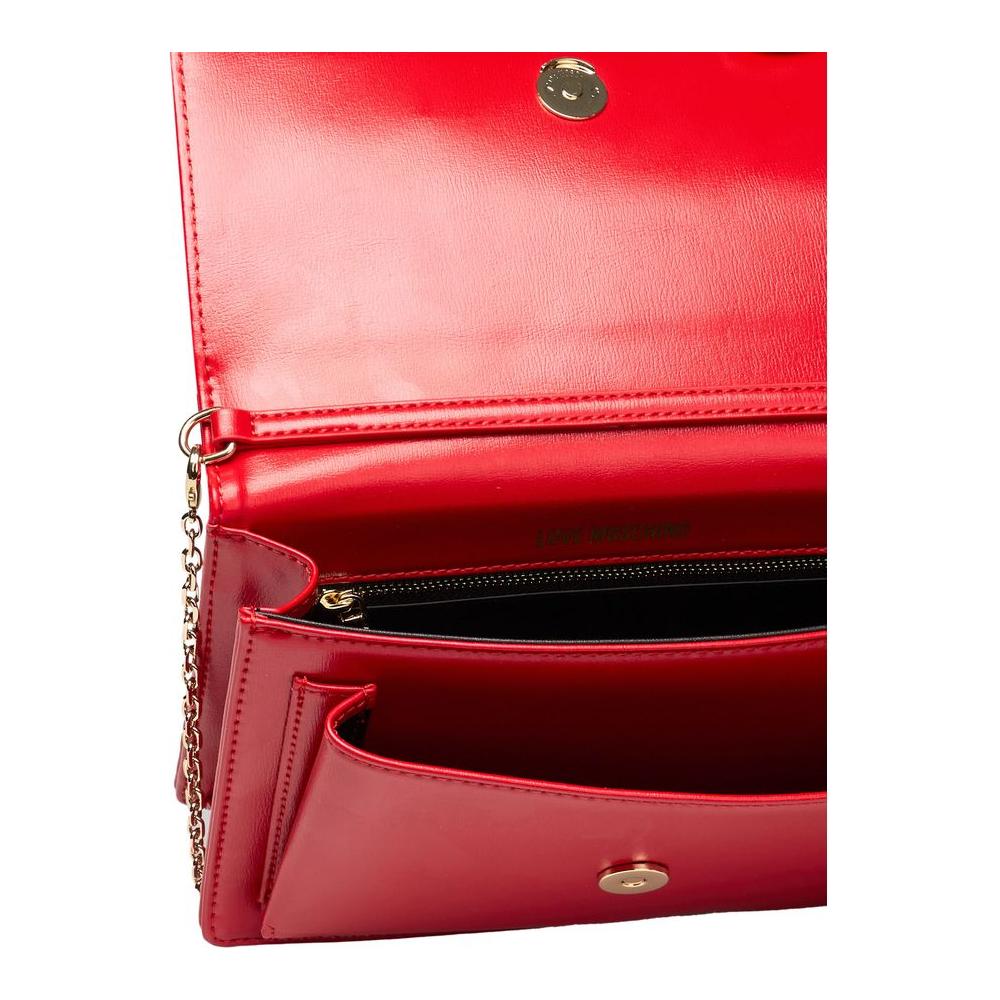 Love Moschino Red Polyethylene Women Crossbody Bag Love Moschino Firebrick