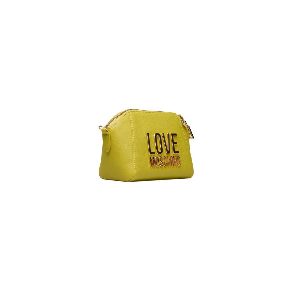 Love Moschino Yellow Polyethylene Women Crossbody Bag Love Moschino Goldenrod
