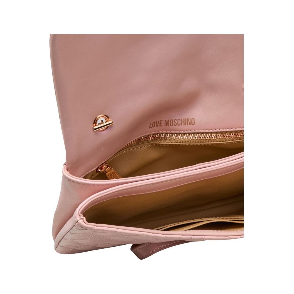Love Moschino Multicolor Polyethylene Women Crossbody Bag Love Moschino Rosy Brown
