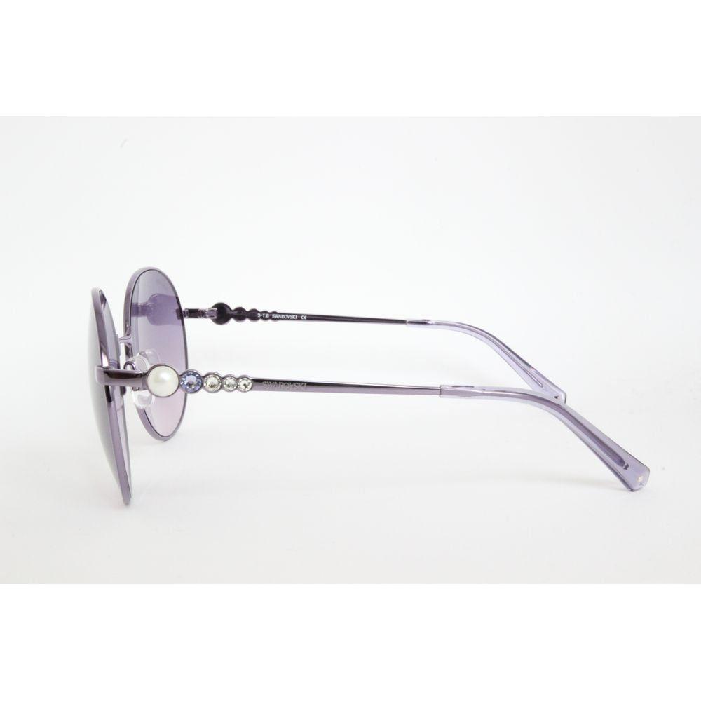 Swarovski Purple Metal Sunglasses Swarovski White Smoke