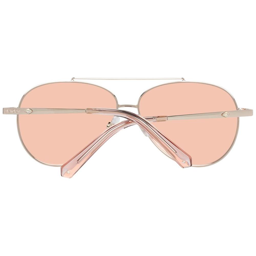 Swarovski Gold Metal Sunglasses Swarovski Light Pink