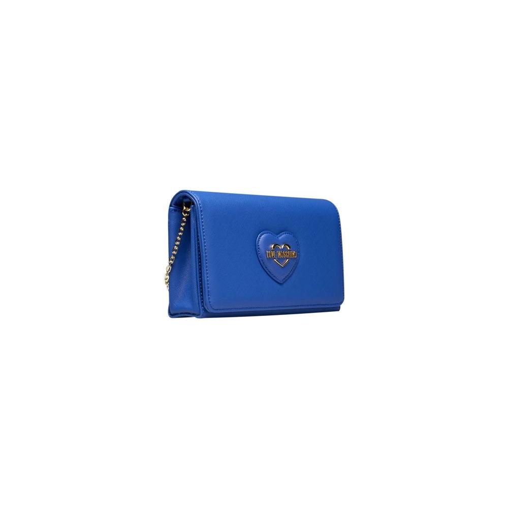 Love Moschino Blue Polyethylene Women Crossbody Bag Love Moschino Dark Slate Blue