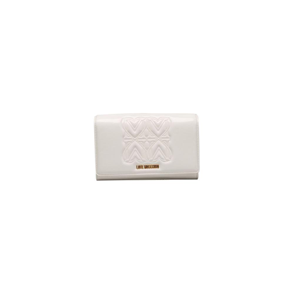 Love Moschino White Polyethylene Women Crossbody Bag Love Moschino Light Gray