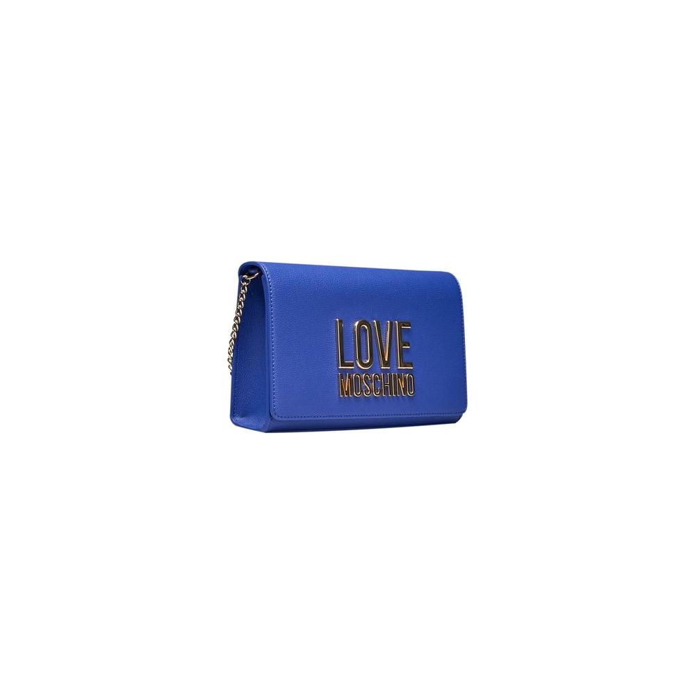 Love Moschino Blue Polyethylene Women Crossbody Bag Love Moschino Dark Slate Blue