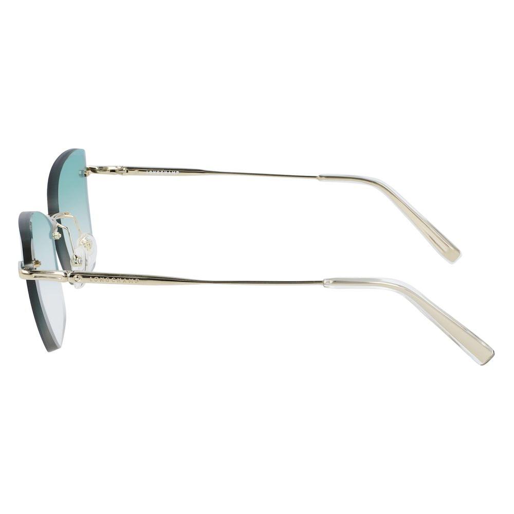 Longchamp Gold Metal Sunglasses Longchamp Light Gray