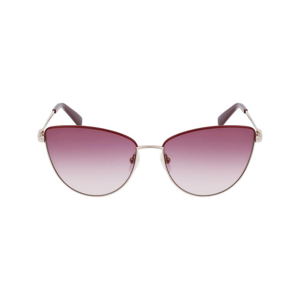 Longchamp Gold Metal Sunglasses Longchamp Rosy Brown