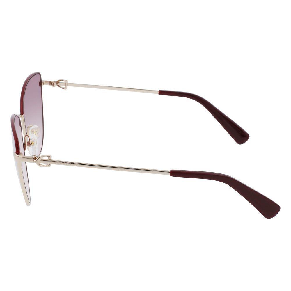 Longchamp Gold Metal Sunglasses Longchamp Light Gray