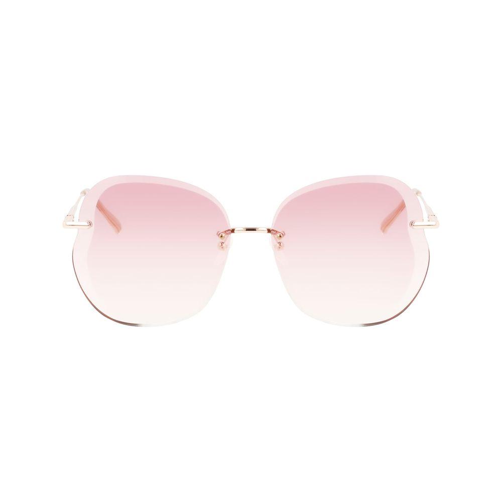 Longchamp Rose Gold Metal Sunglasses Longchamp Misty Rose