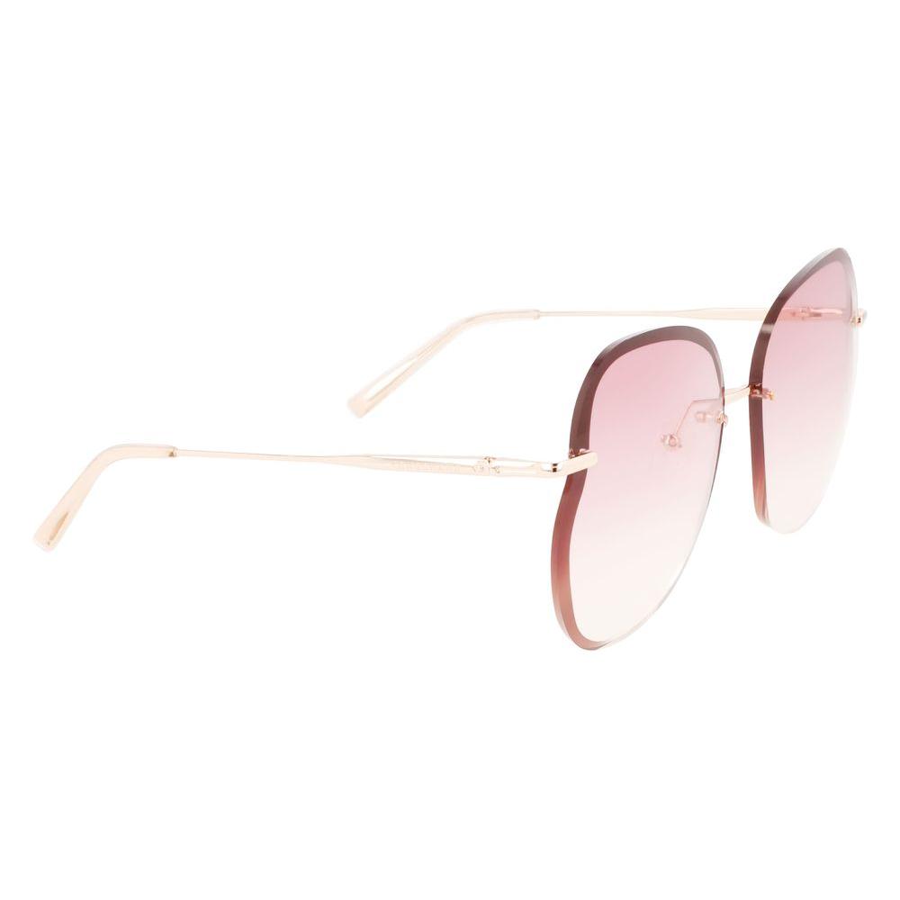 Longchamp Rose Gold Metal Sunglasses Longchamp Misty Rose