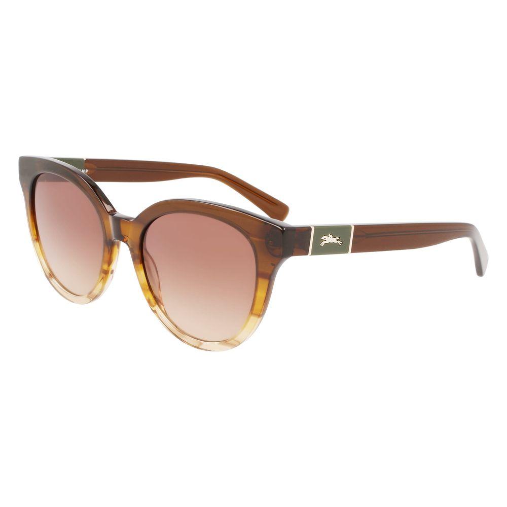 Longchamp Brown Acetate Sunglasses Longchamp Rosy Brown