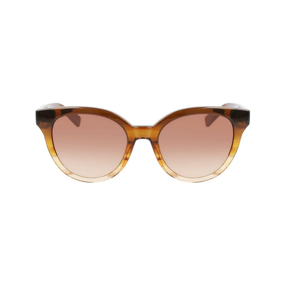Longchamp Brown Acetate Sunglasses Longchamp Tan