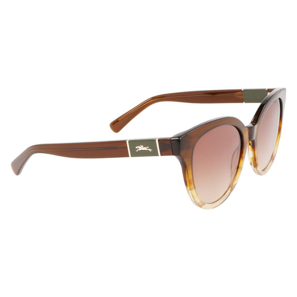 Longchamp Brown Acetate Sunglasses Longchamp Rosy Brown