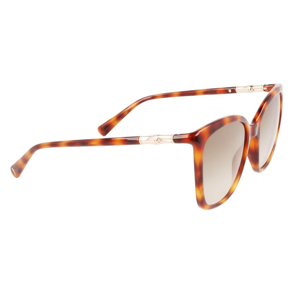 Longchamp Brown Injected Sunglasses Longchamp Light Gray