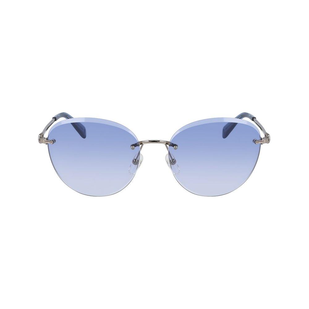 Longchamp Bicolor Metal Sunglasses Longchamp Light Steel Blue