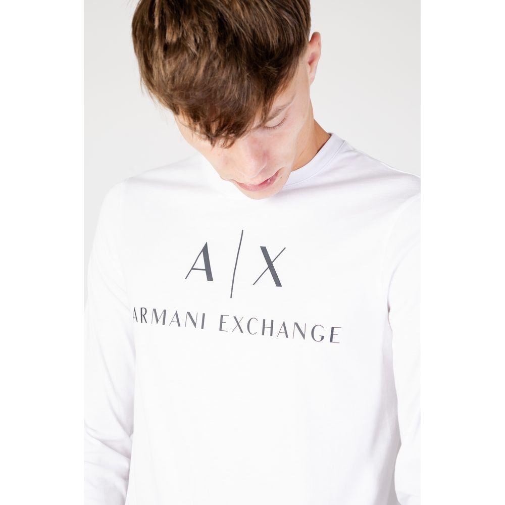 Armani Exchange White Cotton Shirt Armani Exchange White Smoke