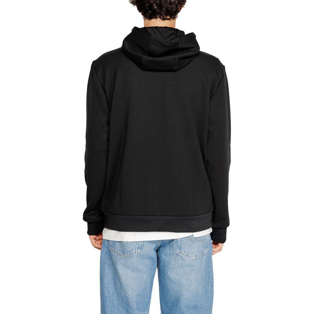 EA7 Emporio Armani Black Polyester Sweater EA7 Emporio Armani Black