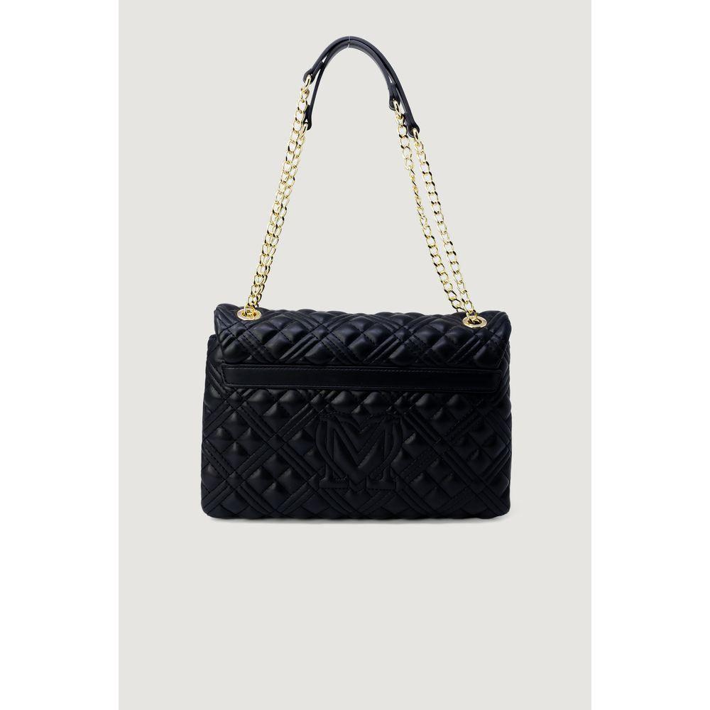 Love Moschino Gold Polyethylene Handbag Love Moschino Lavender