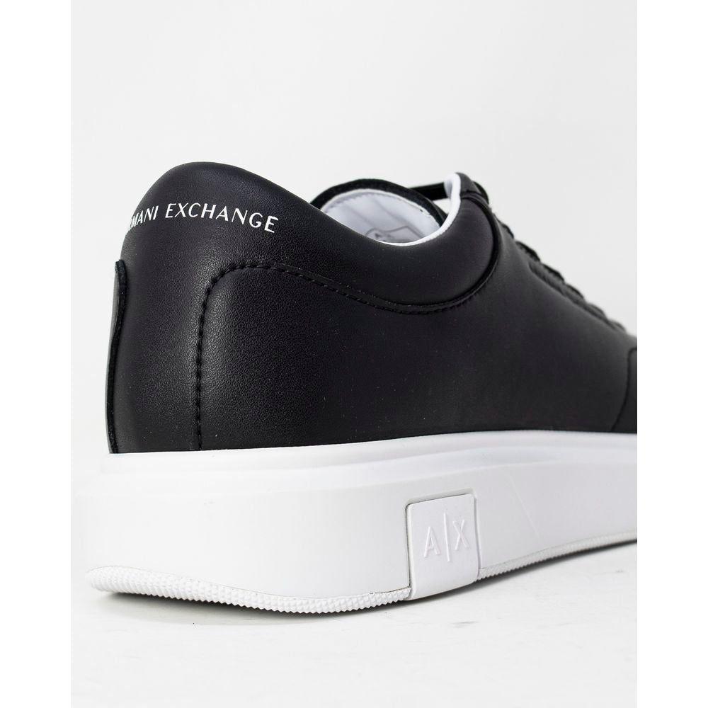 Armani Exchange Black Leather Sneaker Armani Exchange Lavender