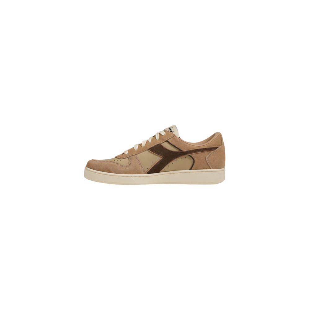 Diadora Beige Leather Sneaker Diadora Rosy Brown