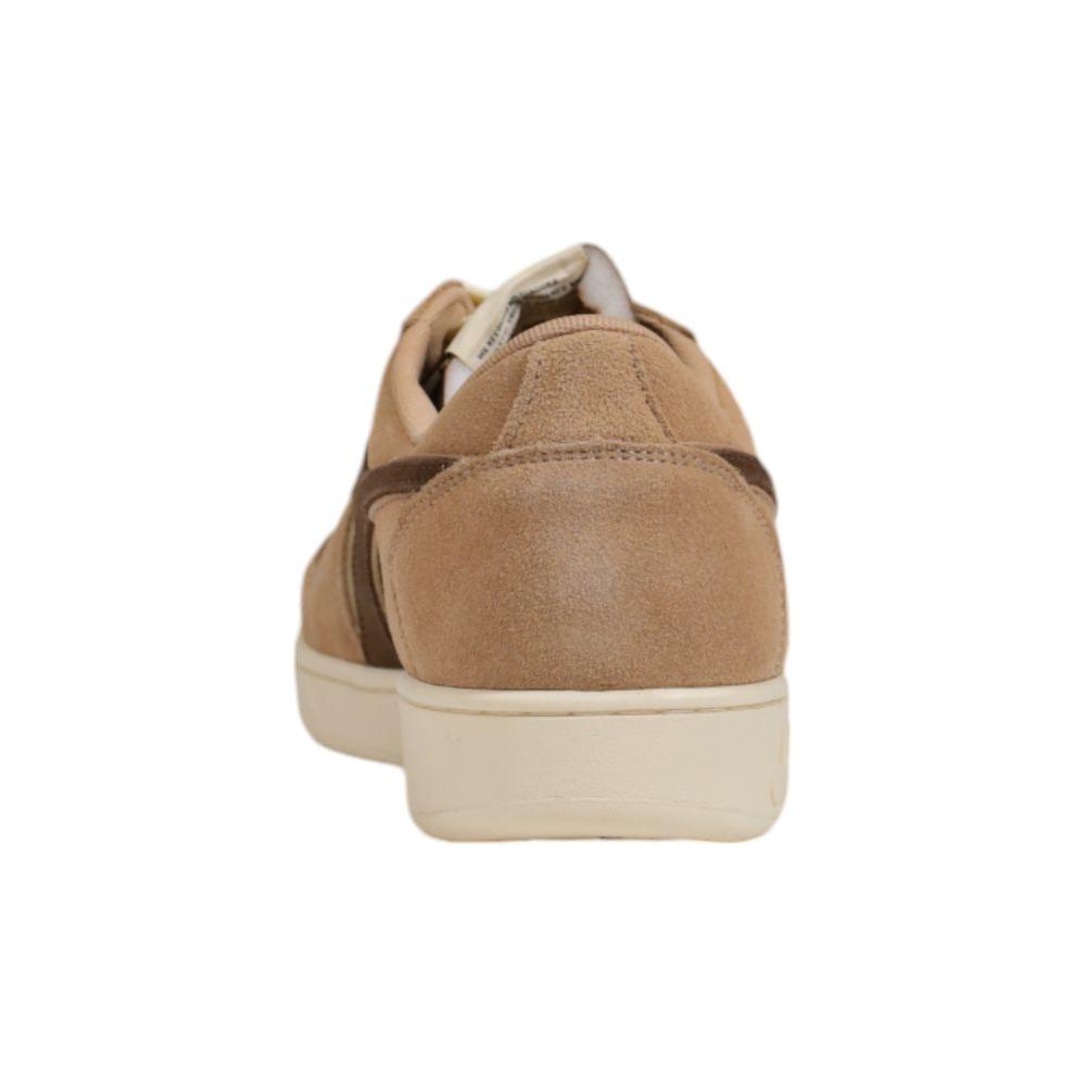 Diadora Beige Leather Sneaker Diadora Rosy Brown