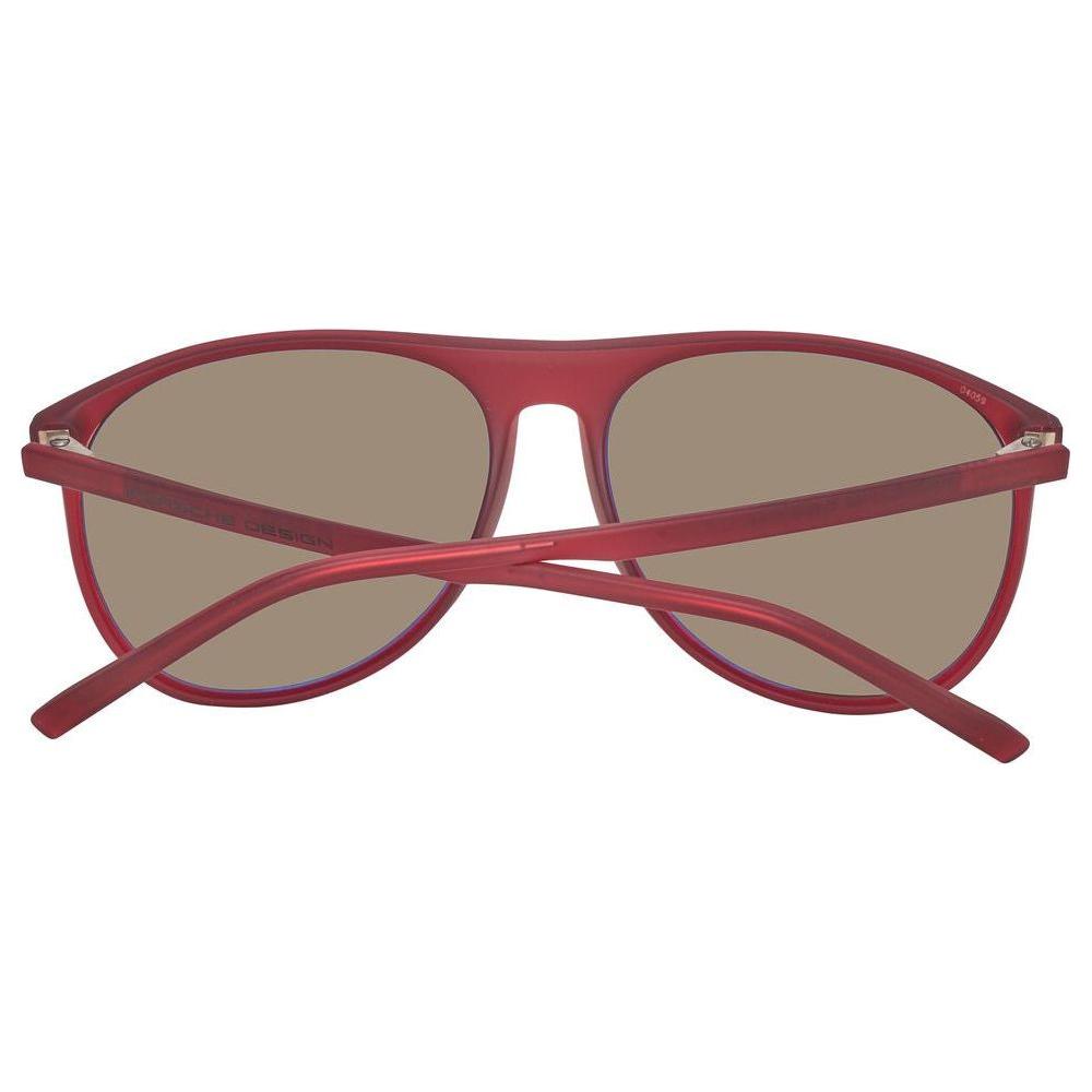Porsche Design Burgundy Unisex Sunglasses Porsche Design Rosy Brown