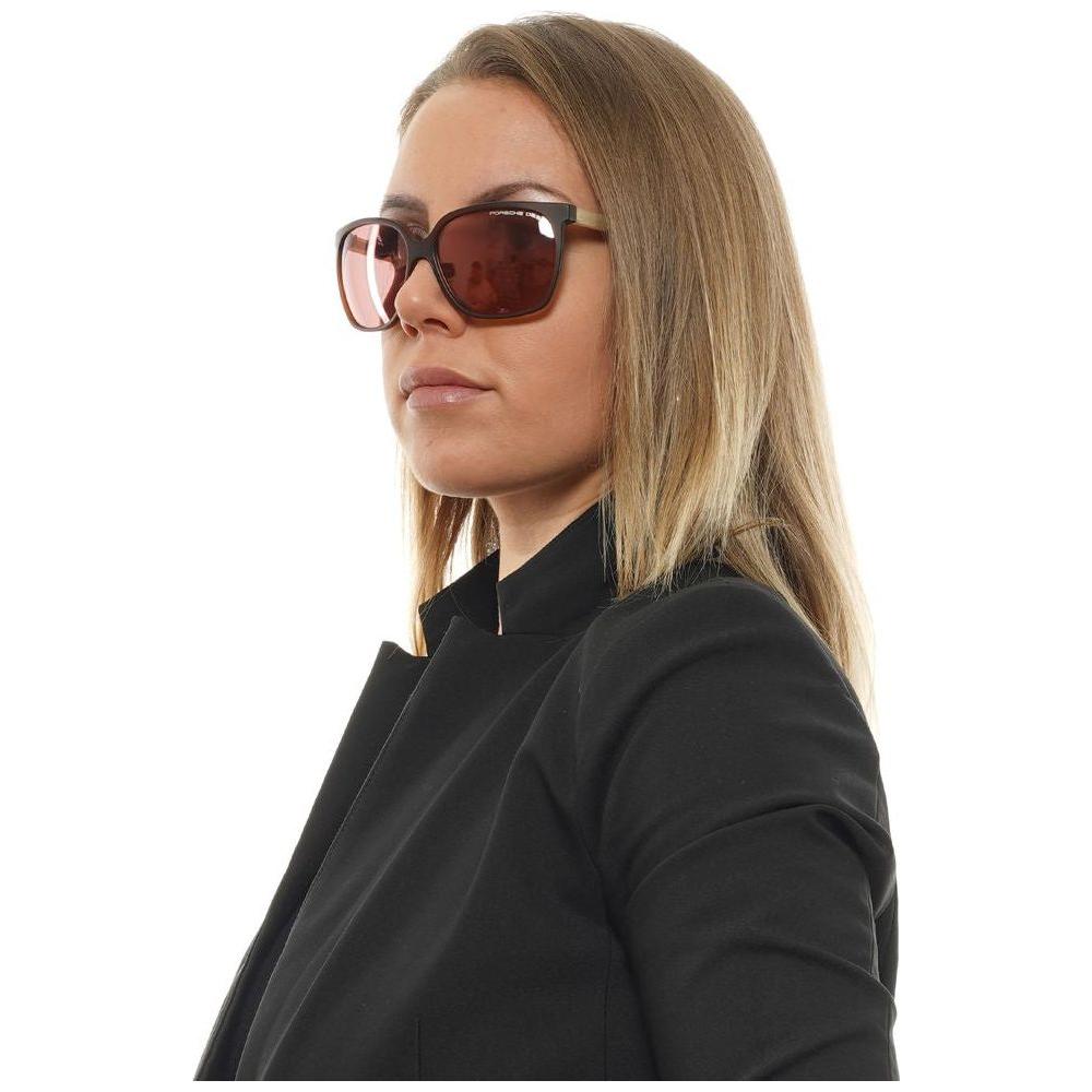 Porsche Design Burgundy Women Sunglasses Porsche Design Tan