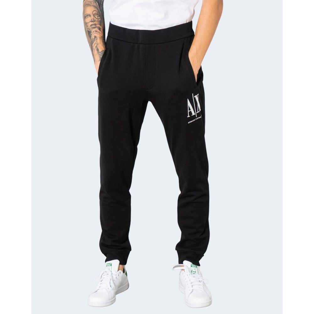 Armani Exchange Black Cotton Jeans & Pant Armani Exchange Black