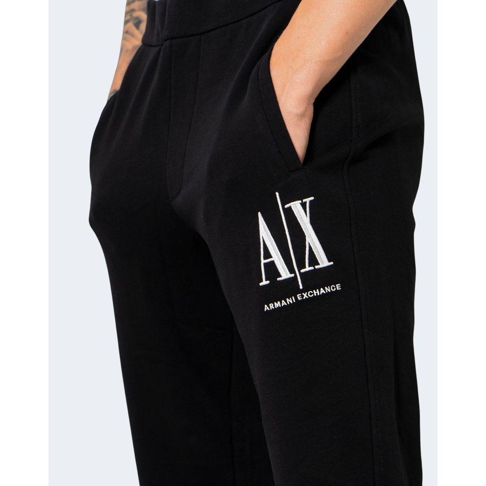 Armani Exchange Black Cotton Jeans & Pant Armani Exchange Black