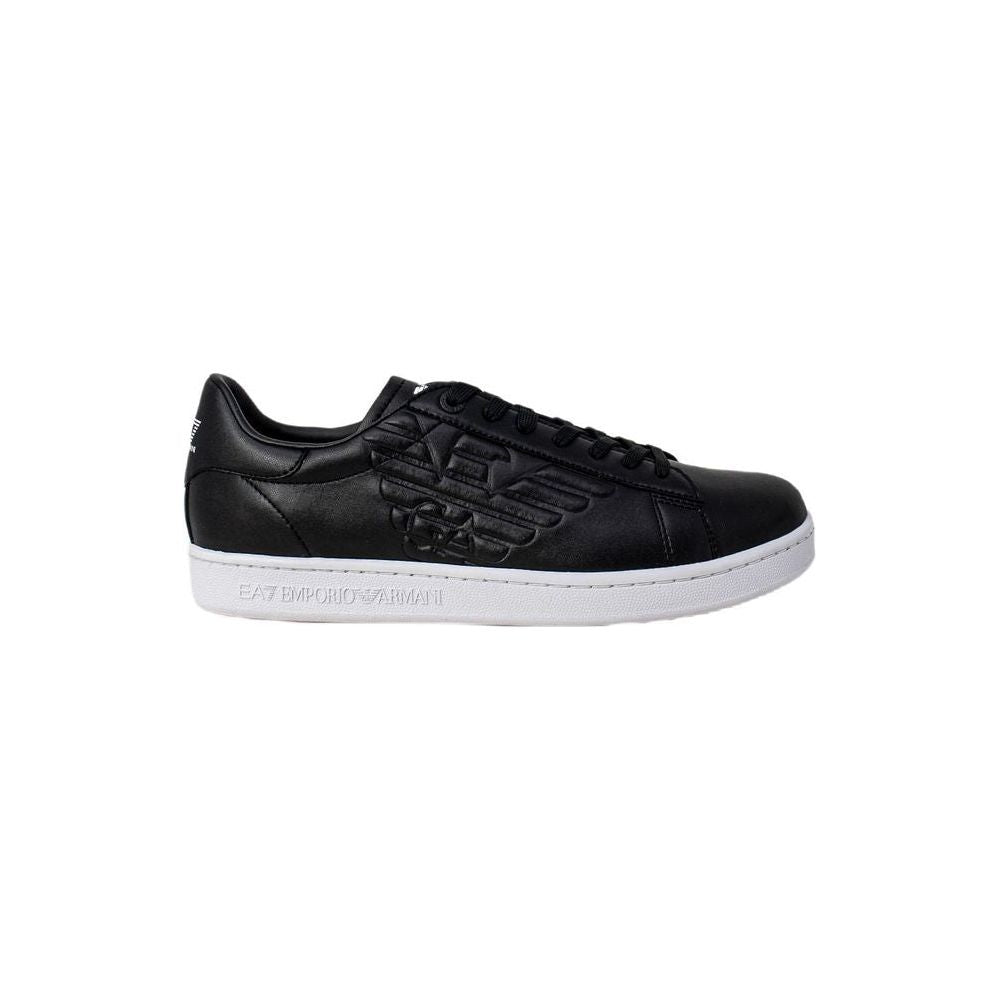 EA7 Emporio Armani Black And White Polyethylene Sneaker EA7 Emporio Armani Light Gray