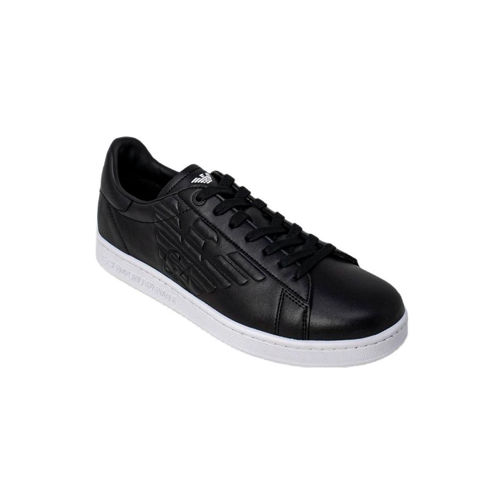 EA7 Emporio Armani Black And White Polyethylene Sneaker EA7 Emporio Armani Light Gray