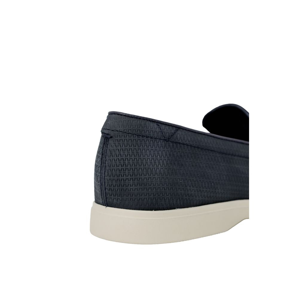 Clarks Blue Leather Casual Clarks Gray