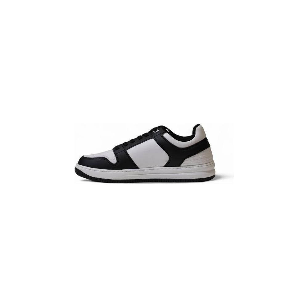 EA7 Emporio Armani Black And White Polyester Sneaker EA7 Emporio Armani Gray