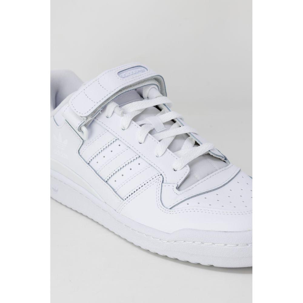Adidas White Leather Sneaker Adidas Light Gray